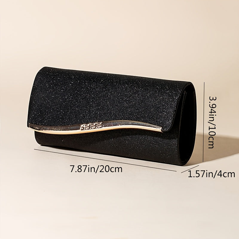 Sac soirée femme style européen, matière pailletée, bandoulière croisée, élégant pour mariage et occasions spéciales, cadeau idéal fête des mères.