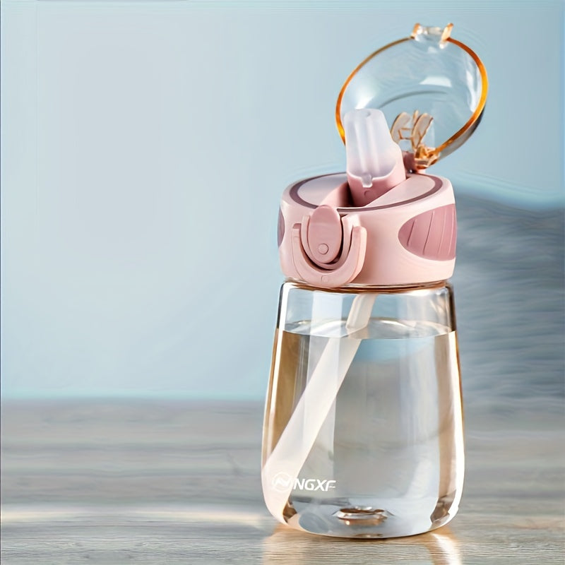 Gourde portable anti-fuite, design compact et mignon, plastique sans PVC, idéale pour voyage et activités de plein air.