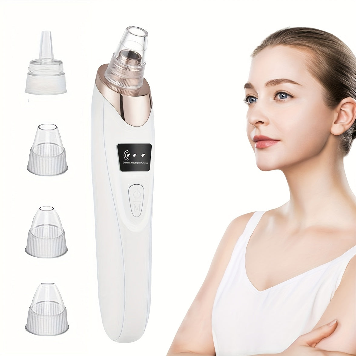 Portable facial beauty device, new version, gentle exfoliation and removal of dead cells, essential tool for home care.