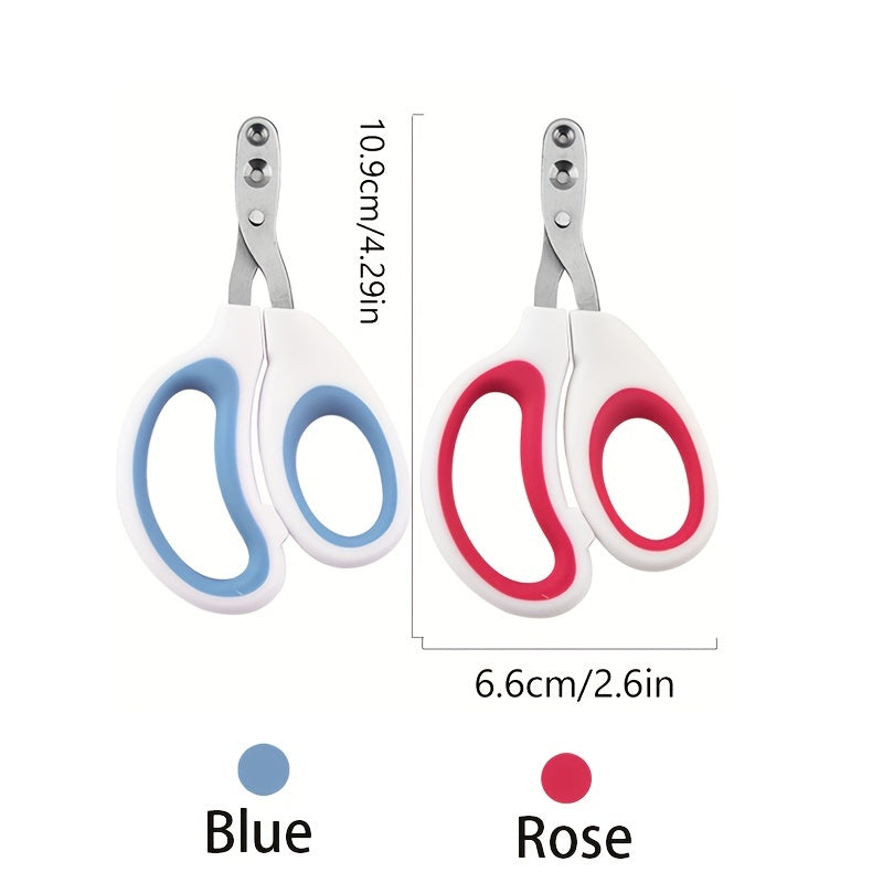 Coupe-ongles en acier inoxydable pour chats et petits chiens. Poignée ergonomique, coupe précise et sécurisée avec accents rouges.