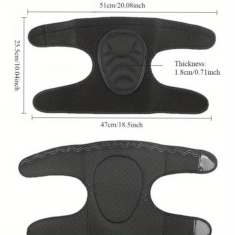Genouillère antidérapante en EVA épaissi, offrant confort et stabilité pour travaux de jardinage et positions prolongées au sol.