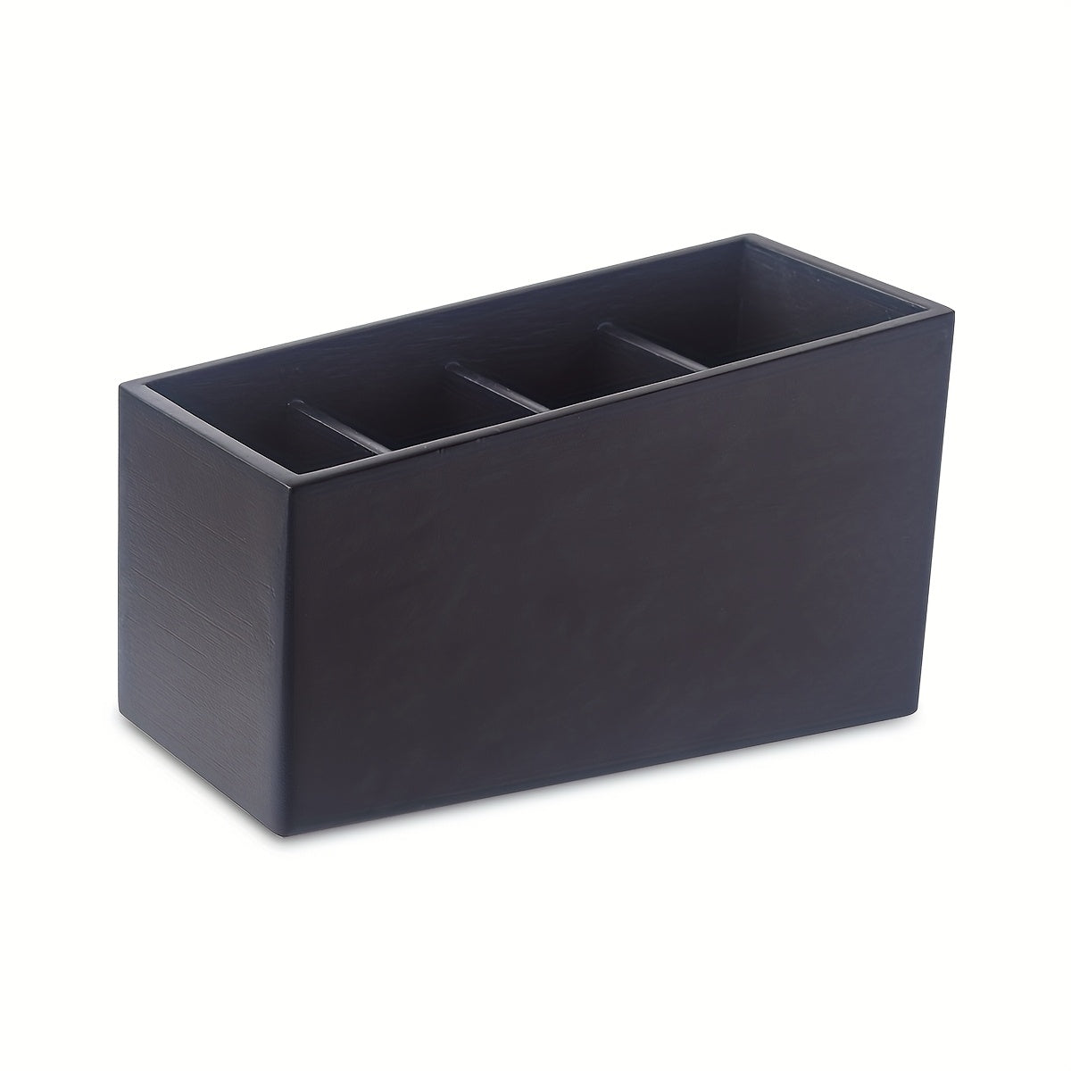 Boîte en bois à quatre compartiments, parfaite pour organiser télécommandes, pinceaux de maquillage et stylos dans le salon, la chambre ou le bureau.