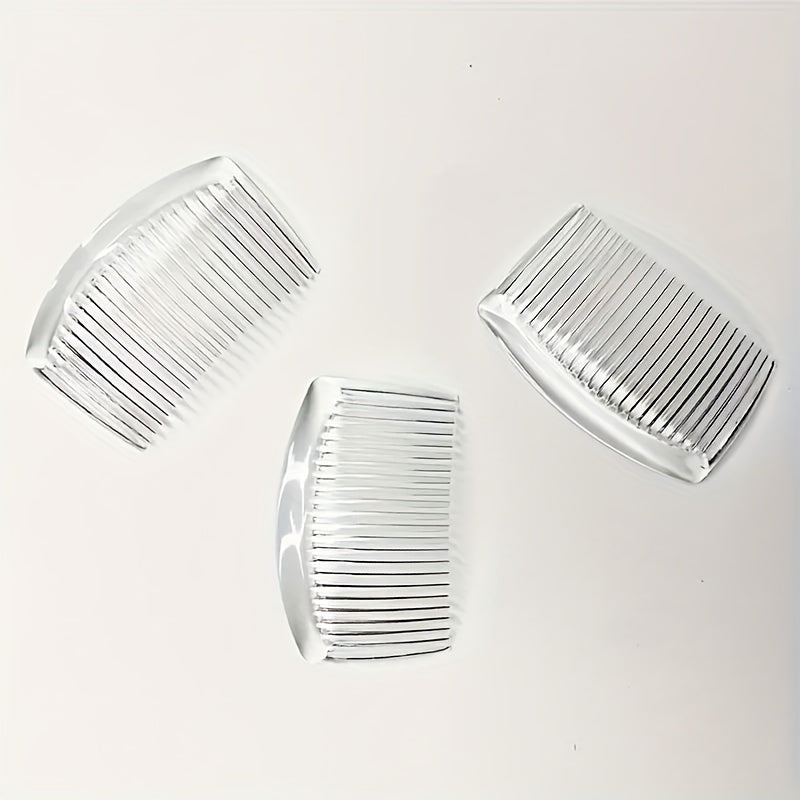 Peigne français 23 dents, anti-dérapant, ABS robuste, démêlage efficace pour tresses, queues de cheval, chignons et coiffures variées.