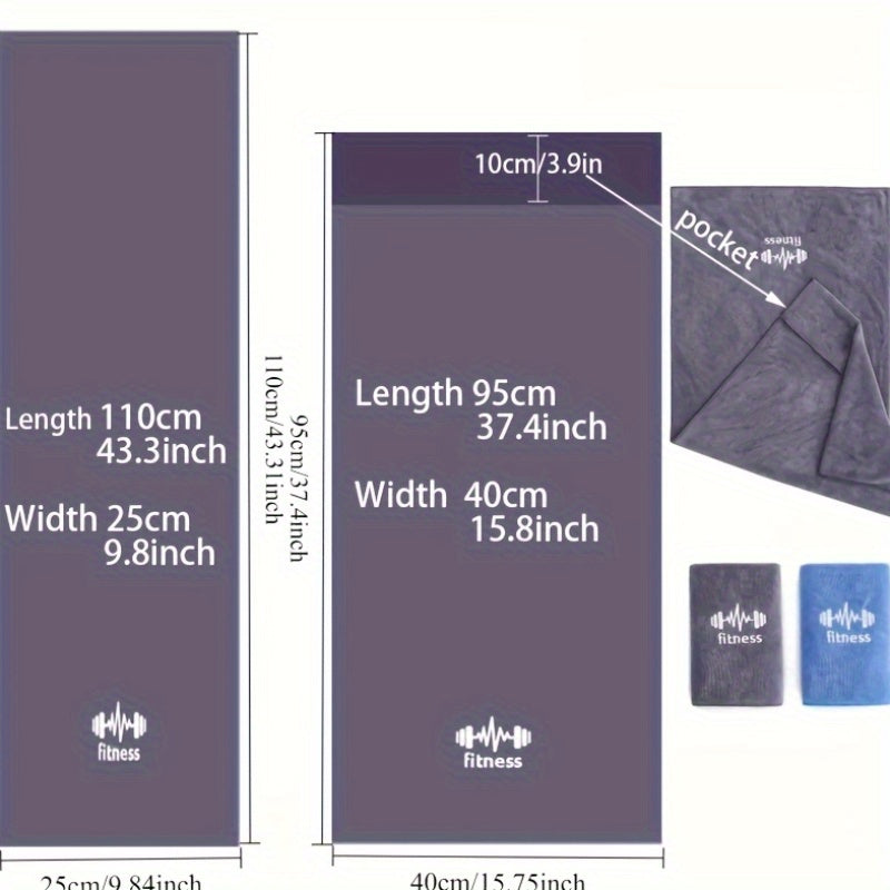 Serviette séchage rapide, ultra-absorbante, format large, idéale sport et salle de bain, suspendable sur équipements, parfaite pour essuyer la transpiration.