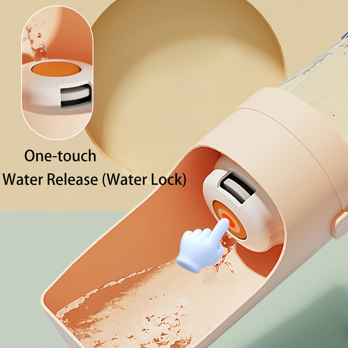 Bouteille d'eau portable et étanche pour chien. Distributeur durable en plastique, poignée ergonomique, design anti-renversement, idéale pour les sorties et voyages. Disponible en plusieurs couleurs.