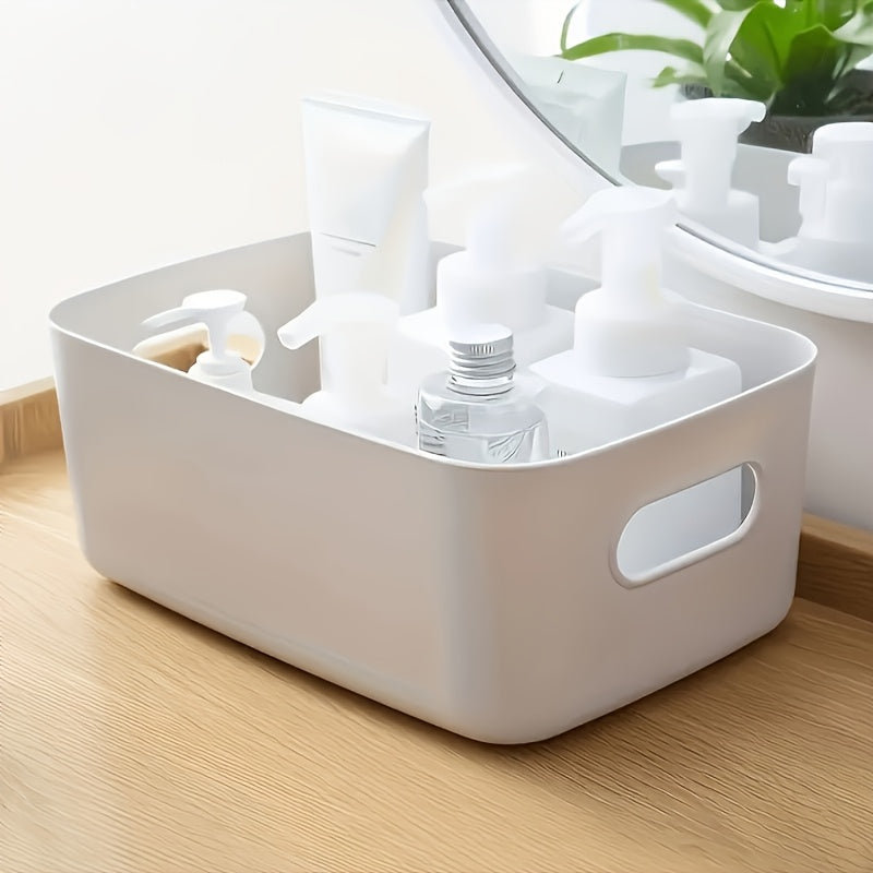Lot de 5 bacs de rangement en plastique, multifonctions, pour cosmétiques, bureau, sous-vêtements ou essentiels maison, sûr pour usage non alimentaire.