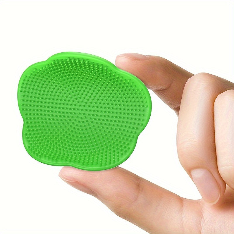 Peigne de massage en silicone doux, brosse bain et cheveux pour nouveau-nés, soin et développement, cadeau idéal pour fêtes.
