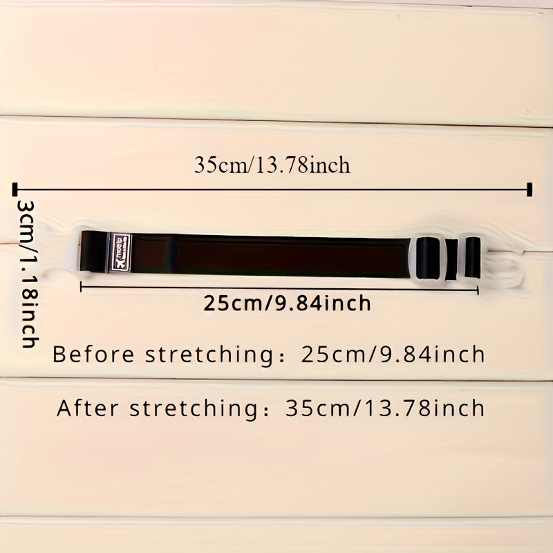 Lot de 3 sangles bagages réglables, résistantes, couleurs vives, sécurisent valises et sacs, accessoires de voyage pratiques et durables.