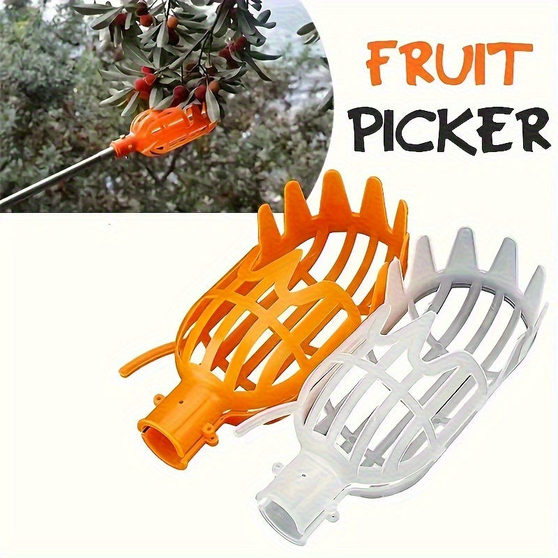 Robust and lightweight fruit picker, for orchards and gardens, efficient harvesting of apples, cherries, peaches, tomatoes, durable and easy tool.