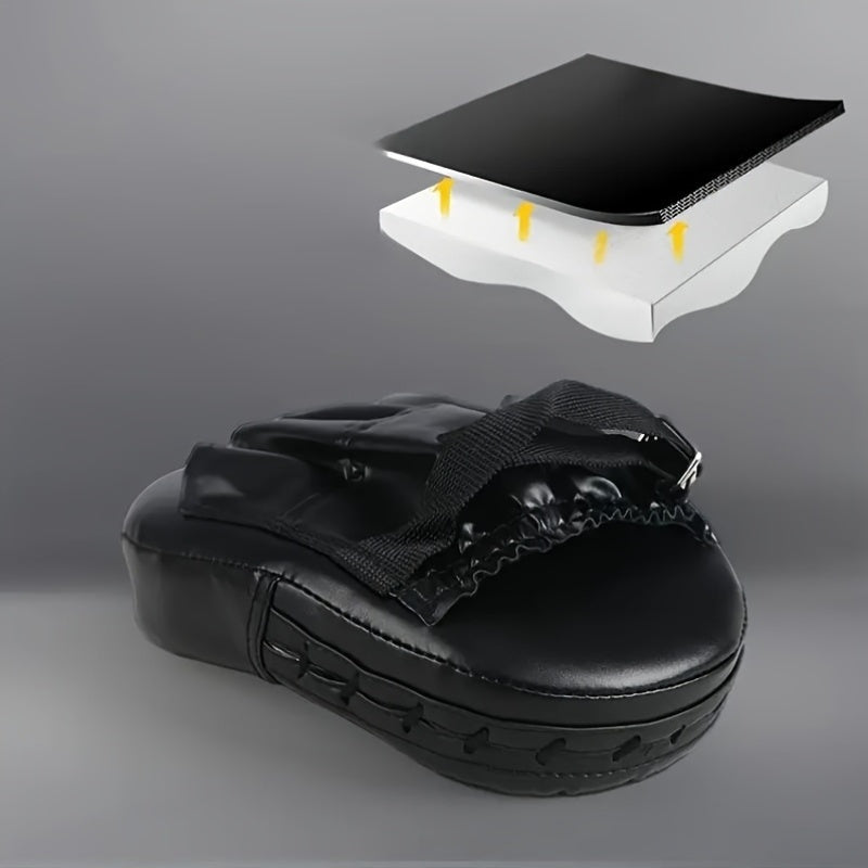 Lot de 2 cibles de frappe ergonomiques en EVA, légères et durables, idéales pour boxe, sanda et taekwondo, faciles à transporter.