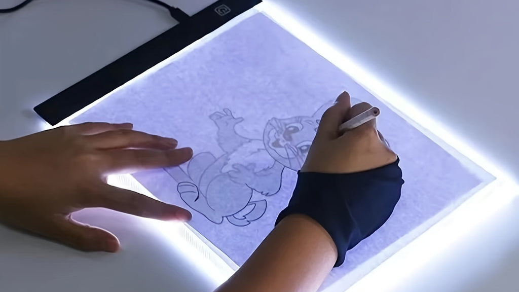 Tablette lumineuse LED A5/A4 pour enfants, 3 niveaux de luminosité, idéale pour dessiner et apprendre, cadeau éducatif pour fêtes.