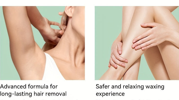 Lot de 20 bandes de cire Waxkiss, pour lèvres, barbe, sourcils et maillot, mélange gentiane et ortie, parfum aloe/rose/citron, usage multi-peaux beige clair.