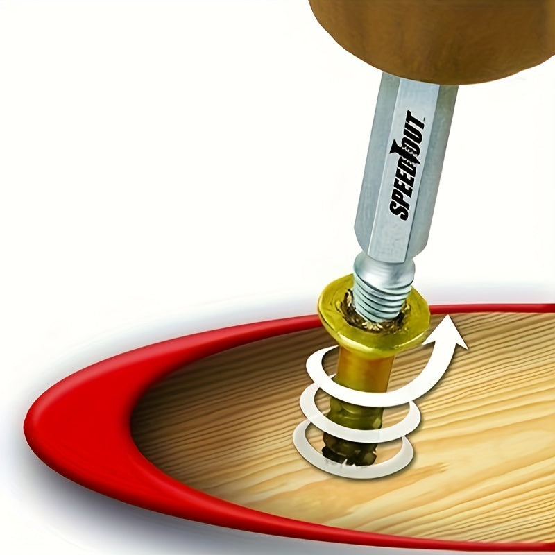 Lot de 4 accessoires extracteurs de vis, pour retirer facilement vis abîmées ou coincées.