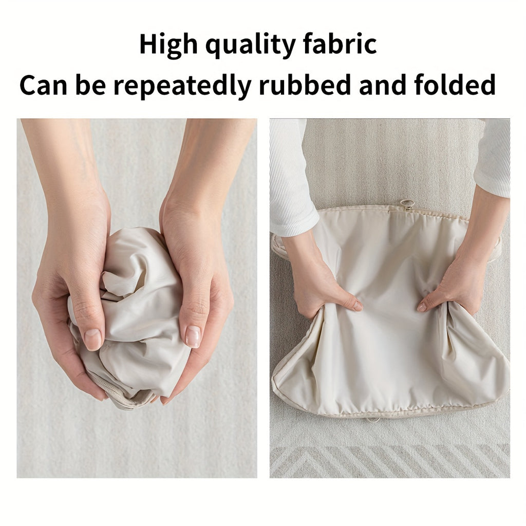 مجموعة من 6 مكعبات تخزين قابلة للضغط مصنوعة من البوليستر، متينة، غير مطبوعة، مثالية لتنظيم الملابس والإكسسوارات والأمتعة.