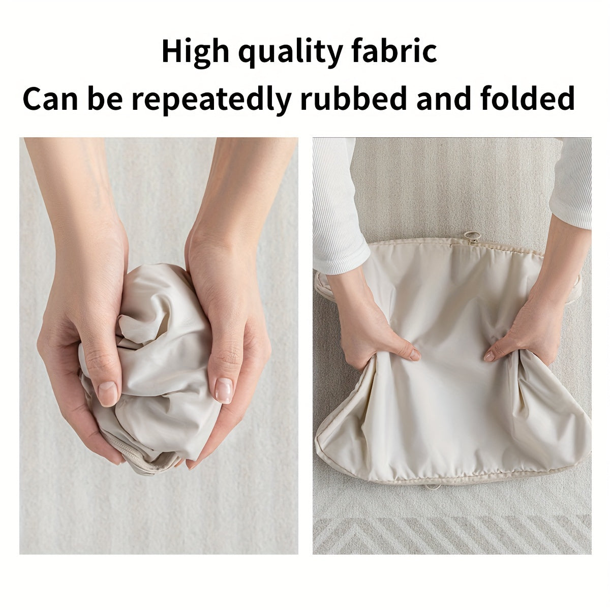 مجموعة من 6 مكعبات تخزين قابلة للضغط مصنوعة من البوليستر، متينة، غير مطبوعة، مثالية لتنظيم الملابس والإكسسوارات والأمتعة.