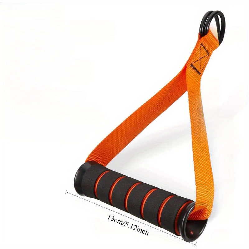 Poignées de câble orange pour bandes de résistance, ergonomiques et durables, adaptées à l’entraînement complet à domicile pour tous niveaux de fitness.