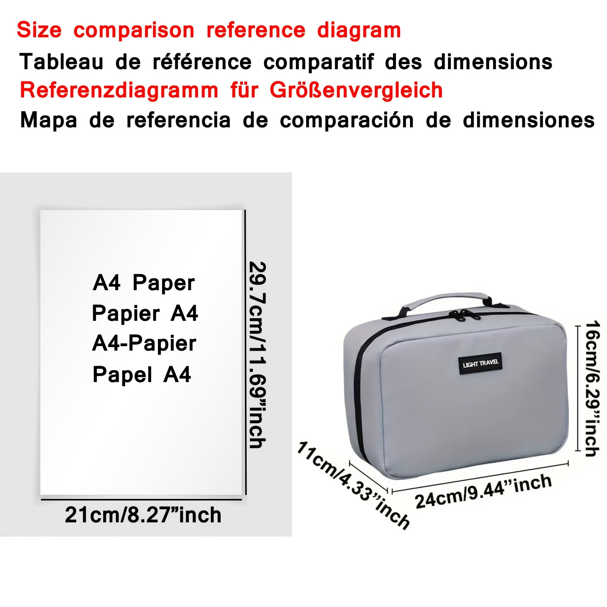 Lightweight and waterproof toiletry bag, polyester, zipped, portable and machine washable, ideal for travel, black color.