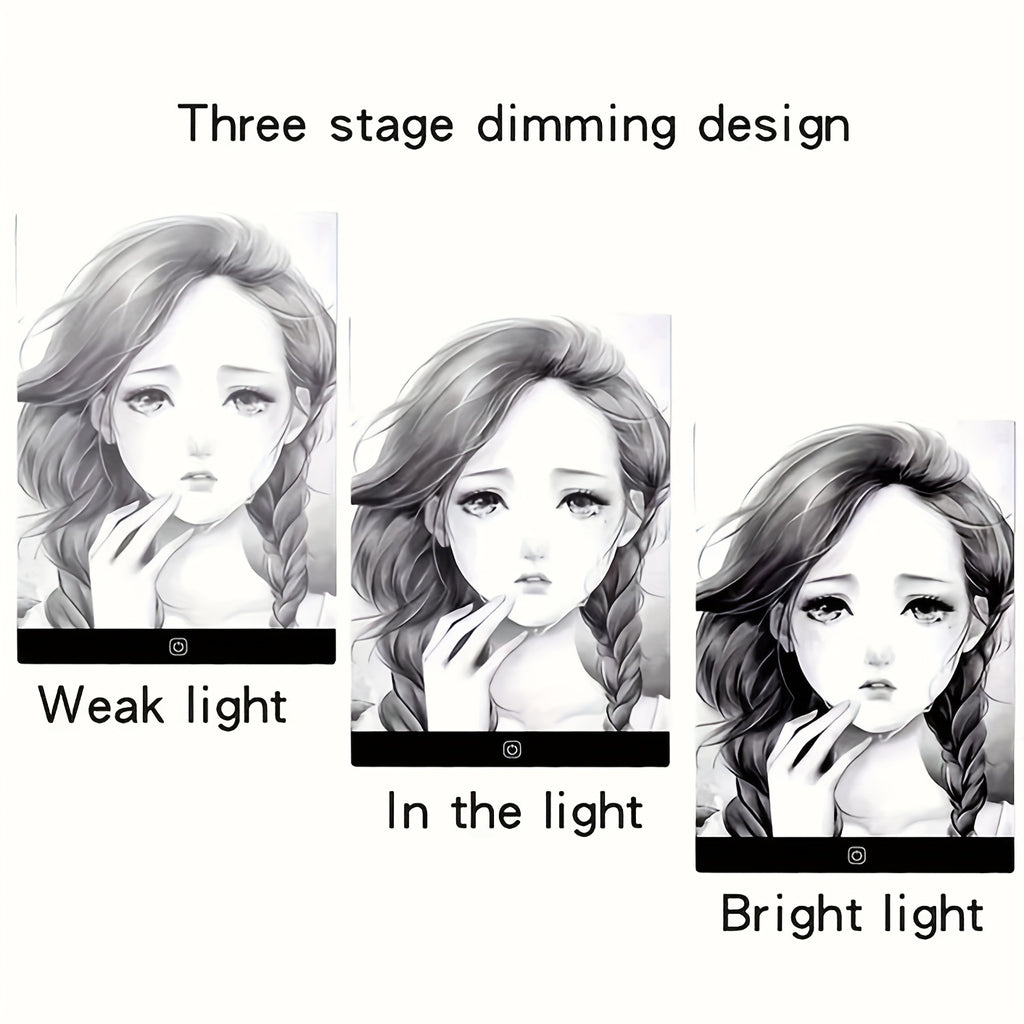 Tablette lumineuse LED A5/A4 pour enfants, 3 niveaux de luminosité, idéale pour dessiner et apprendre, cadeau éducatif pour fêtes.