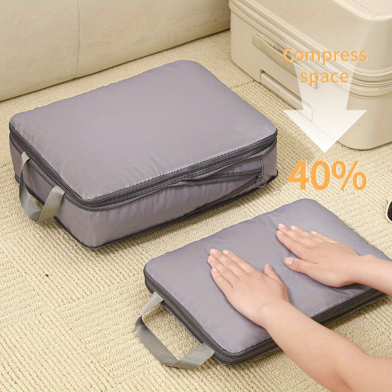 Sacs de rangement de voyage, étanches et portables, pour vêtements, chaussures et articles de toilette, facilitant l’organisation et le packing des bagages.