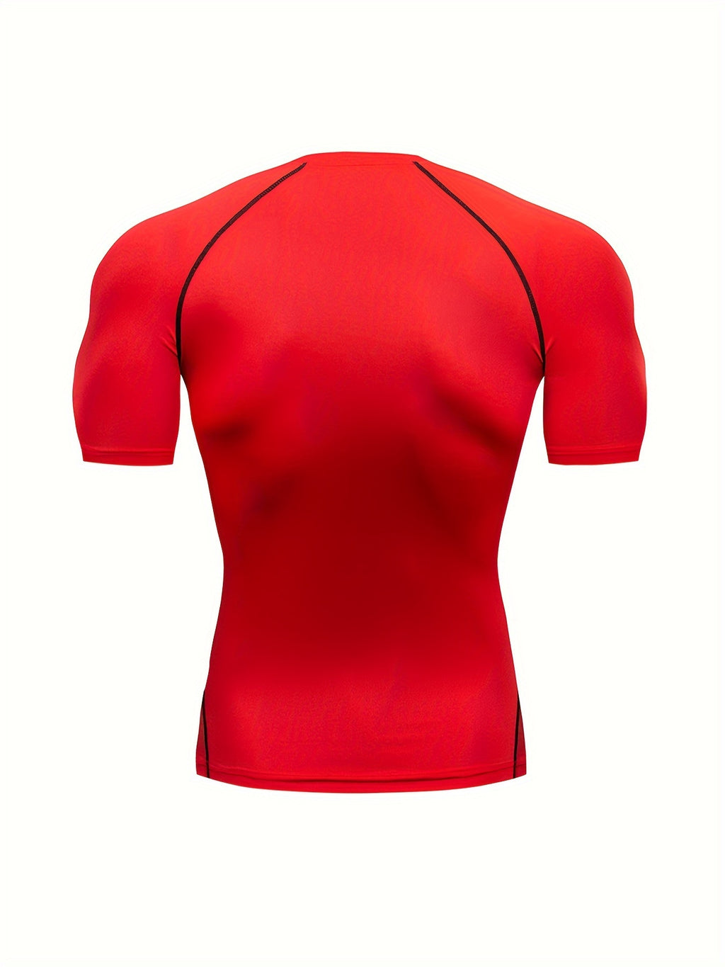 T-shirt de compression homme haute élasticité, respirant et séchage rapide, manches courtes, idéal pour le gym et activités extérieures.
