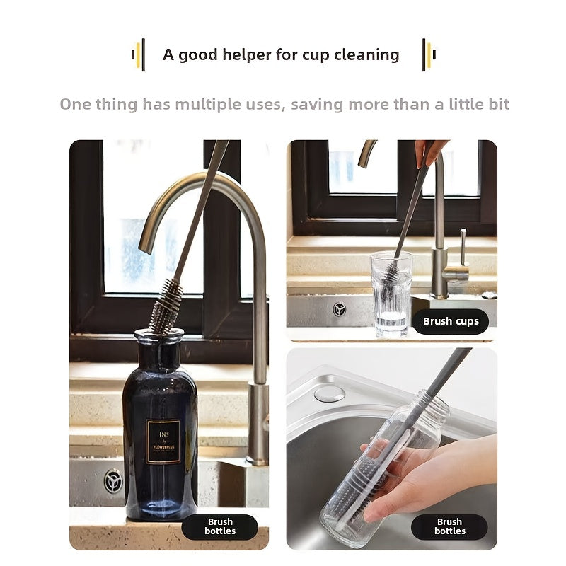 Lot de 22 brosses de nettoyage pour espaces étroits, idéal pour bouteilles, gobelets, salle de bain, toilettes et fenêtres, poils durables et manches longs.