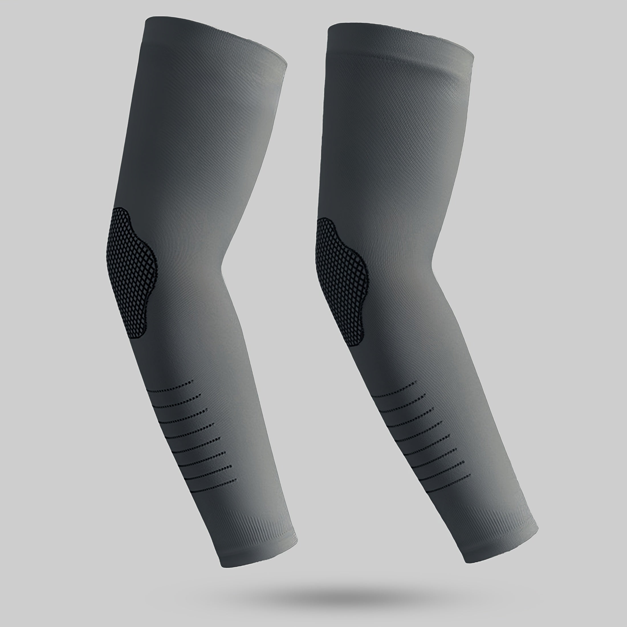 Manchons haute élasticité unis, confortables et respirants, offrant protection et maintien pour activités sportives extérieures et usage quotidien.