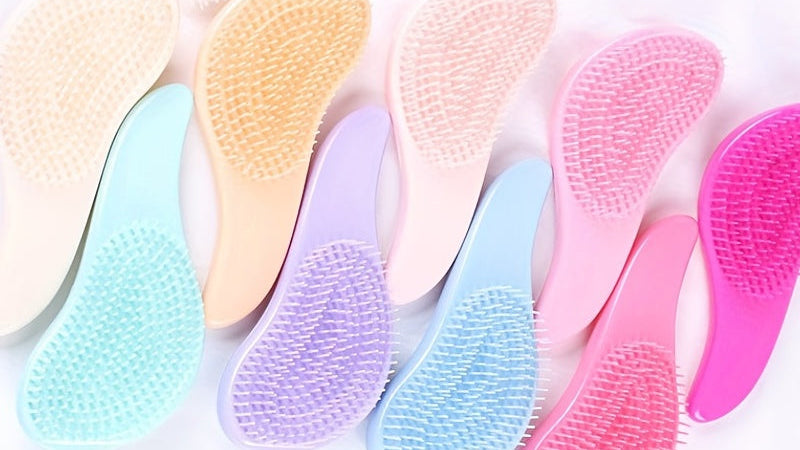 Peigne professionnel salon, anti-statique, massage et démêlage, manche ABS, idéal pour cheveux normaux, douche et coiffage.