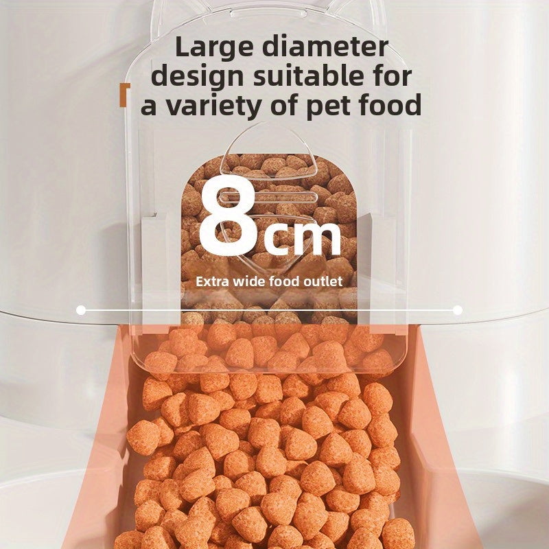 Distributeur automatique d'eau pour chats et chiens avec bassin alimentaire intégré. Capacité de 1 à 10L, sans batterie, design moderne, facile à nettoyer, solution durable pour l'hydratation.