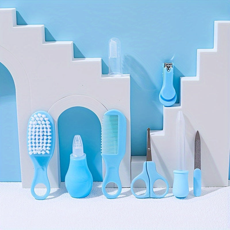 مجموعة العناية الطبية والتجميلية المحمولة 8 في 1، بما في ذلك منظفات الأنف واللسان، مريحة ومثالية كهدية للاستحمام.