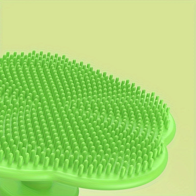 Peigne de massage en silicone doux, brosse bain et cheveux pour nouveau-nés, soin et développement, cadeau idéal pour fêtes.