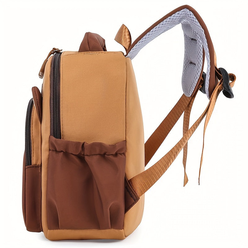 Sac à dos motif capybara, grande capacité, léger et stylé, sangles réglables, doublure durable, parfait école, voyage et sorties.