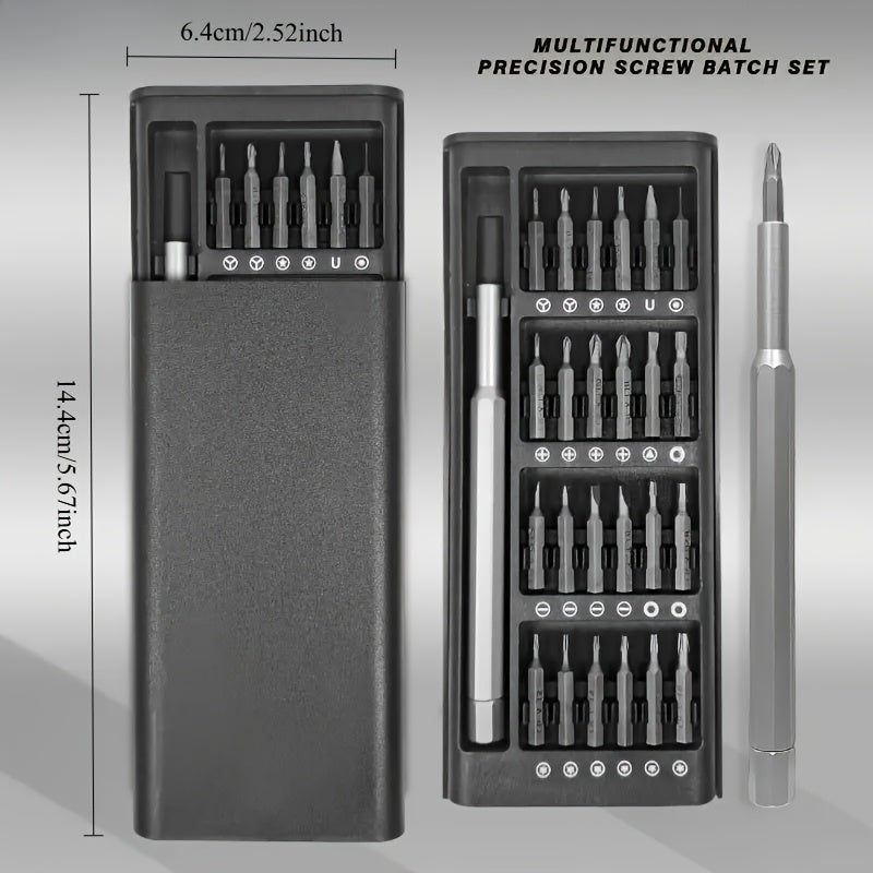 25-in-1 precision screwdriver set, multifunctional, durable, battery-free, ideal for repairing mobile phones and tablets.