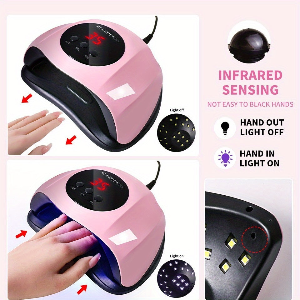 Lampe à ongles USB 24 LED, séchage rapide, qualité salon, idéale pour manucure professionnelle ou à domicile.