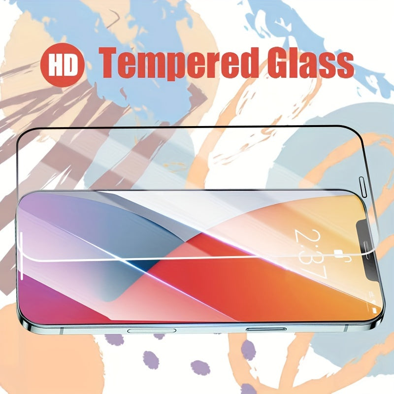 Lot de 3 Protecteurs d’Écran Verre Trempé HD : Compatible iPhone 11 à 17 Pro Max, anti-traces et huiles, résistant aux rayures, installation facile, finition brillante.