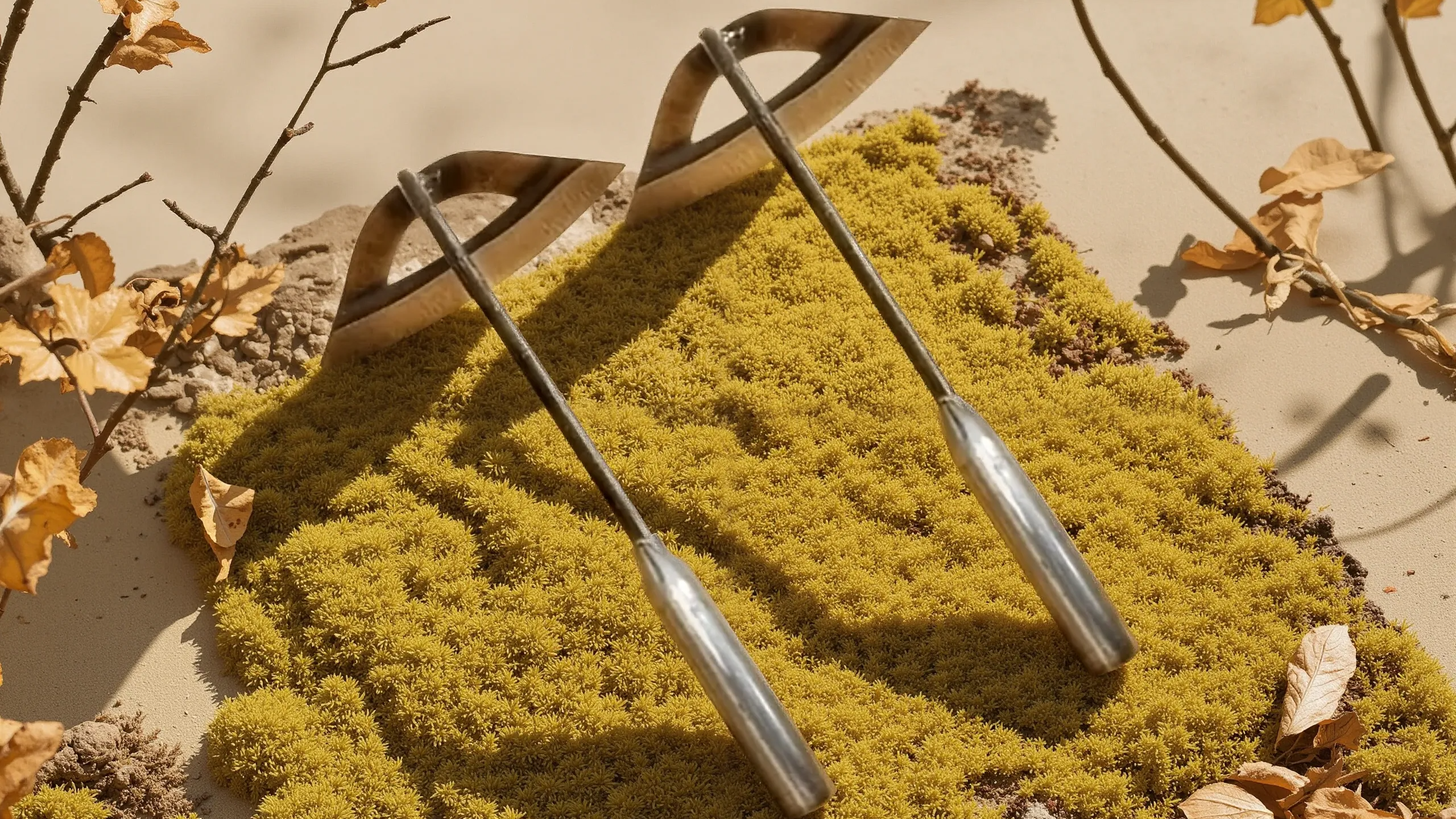 Houes creuses en acier trempé, main, dents tranchantes, durable et antirouille, idéal désherbage potagers et entretien jardin.