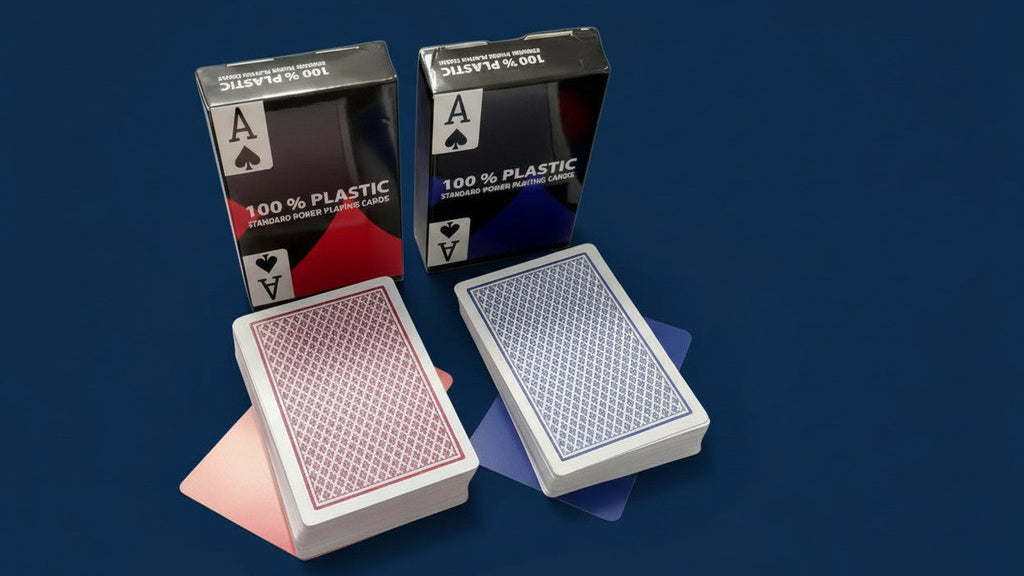 Cartes de jeu PVC mat premium, étanches. Design étroit pour une prise améliorée, idéal pour les jeux créatifs et le divertissement.