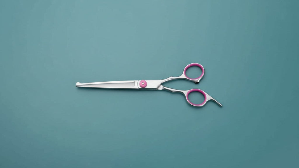 Set de tondeuses de beauté pour animaux 4 pièces. Comprend ciseaux droits, tondeuse, ciseaux incurvés et peigne en acier inoxydable.