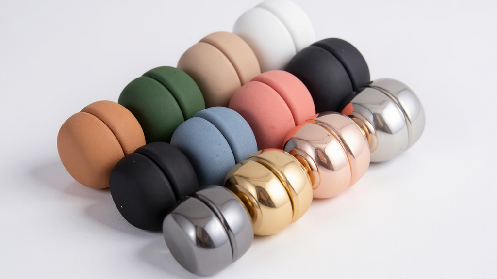 Lot de 12 broches magnétiques rondes en alliage, élégantes et colorées, petite taille, accessoire féminin raffiné.