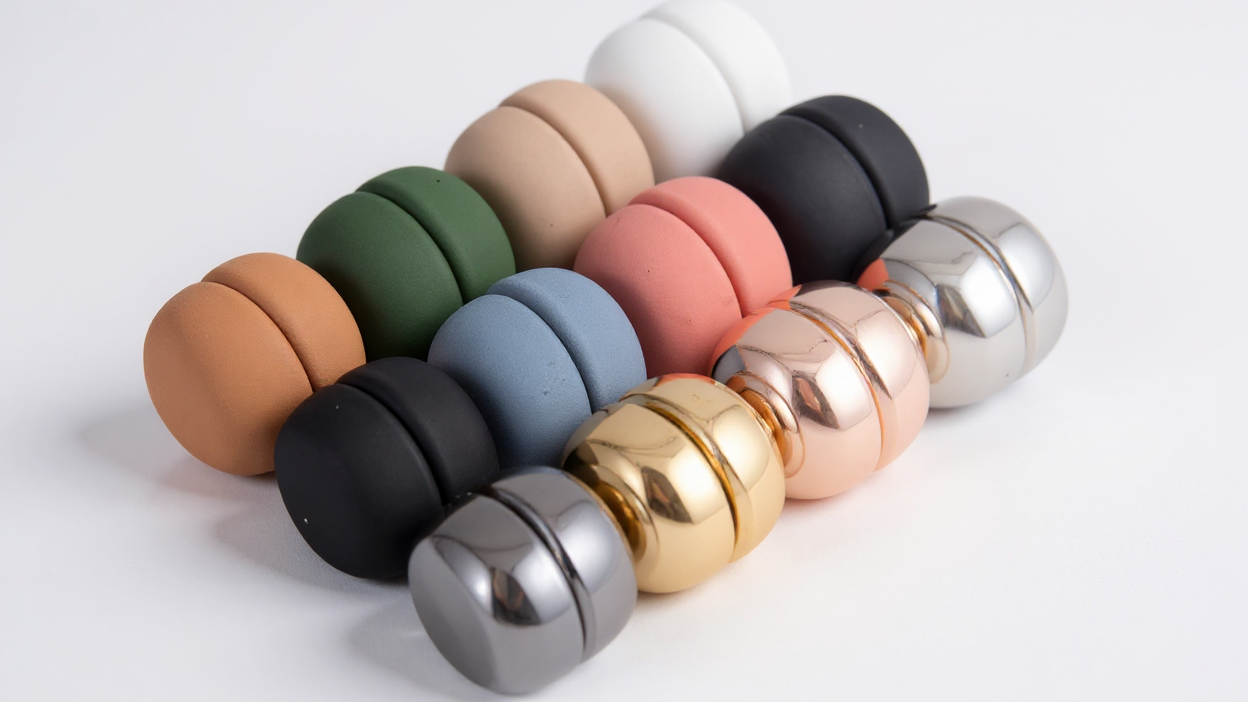 Lot de 12 broches magnétiques rondes en alliage, élégantes et colorées, petite taille, accessoire féminin raffiné.