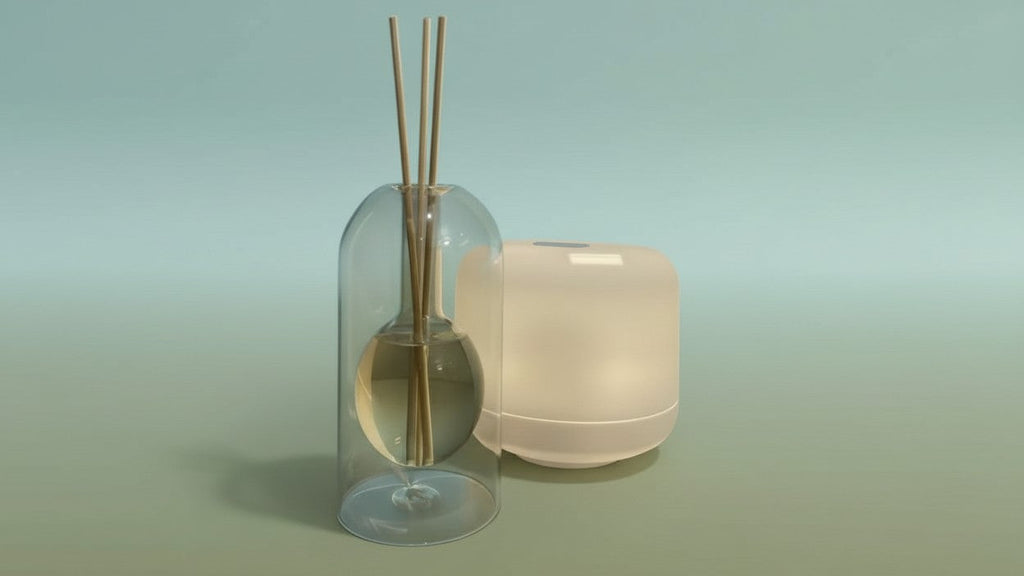 Diffuseur élégant en verre sans flamme, portable, pour maison et voiture, idéal pour huiles essentielles et décoration, cadeau polyvalent.