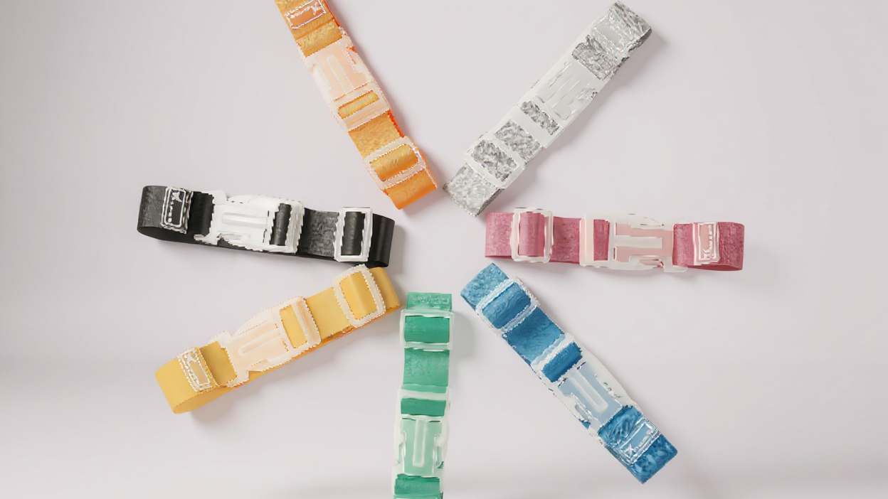 Lot de 3 sangles bagages réglables, résistantes, couleurs vives, sécurisent valises et sacs, accessoires de voyage pratiques et durables.