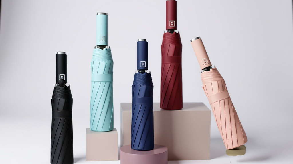 Parapluie automatique 10 baleines, coupe-vent, unisexe, ouverture en un clic, robuste et élégant, idéal pour voyages et usage quotidien.