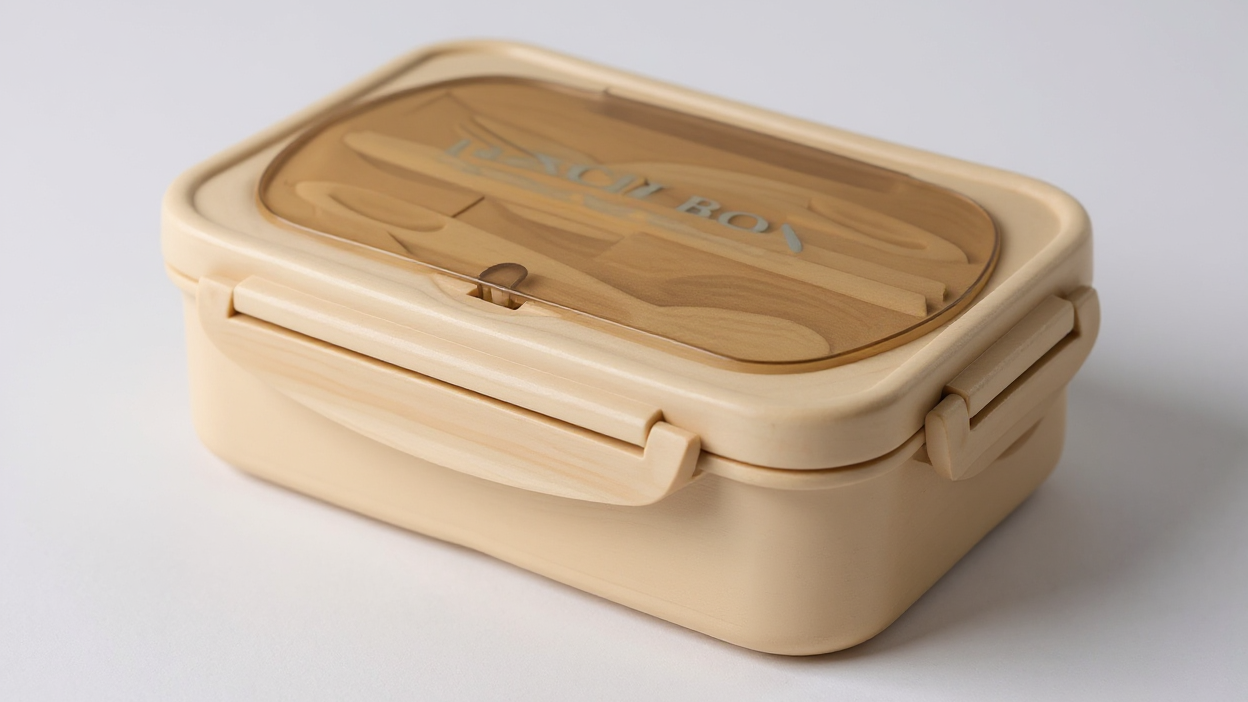 Boîte déjeuner isolante 4 compartiments, micro-ondes, plastique durable, design coloré, idéale étudiants et bureau, cadeau pratique et vibrant.