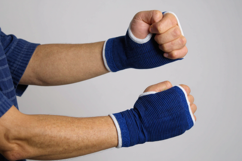 Ensemble multisaison 8 ou 10 pièces, protections genoux, coudes, poignets, paumes et chevilles pour entraînements football et basketball.