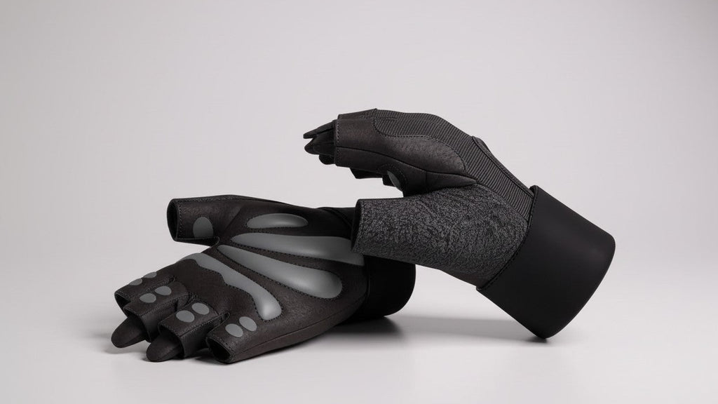 Paire de gants de fitness avec support poignet et paume complète, offrant grip renforcé pour musculation, entraînement et sports indoor/outdoor.