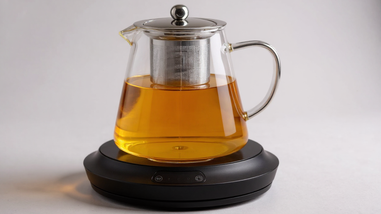 Théière en Verre Épais Premium avec Infuseur Inox : Résistante à la chaleur, lave-vaisselle, idéale pour café, thé en feuilles et thé fleuri.