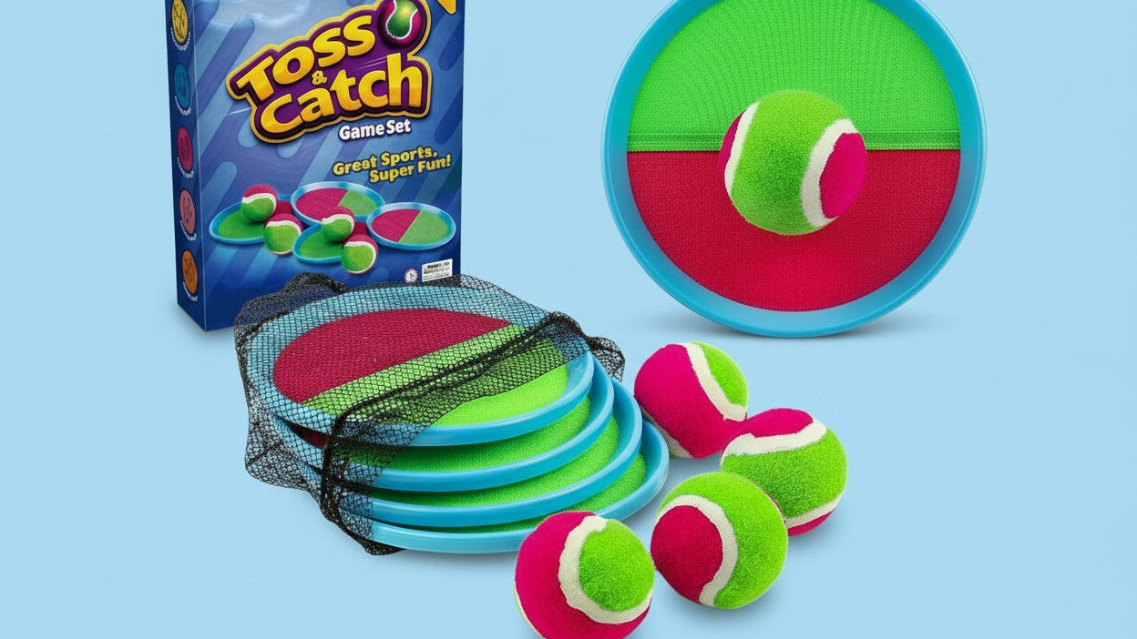 لعبة كرة غو للأطفال، مناسبة للعب في الهواء الطلق وعلى الشاطئ، مع مضربين وكرة، مثالية للحدائق وكهدية عائلية.