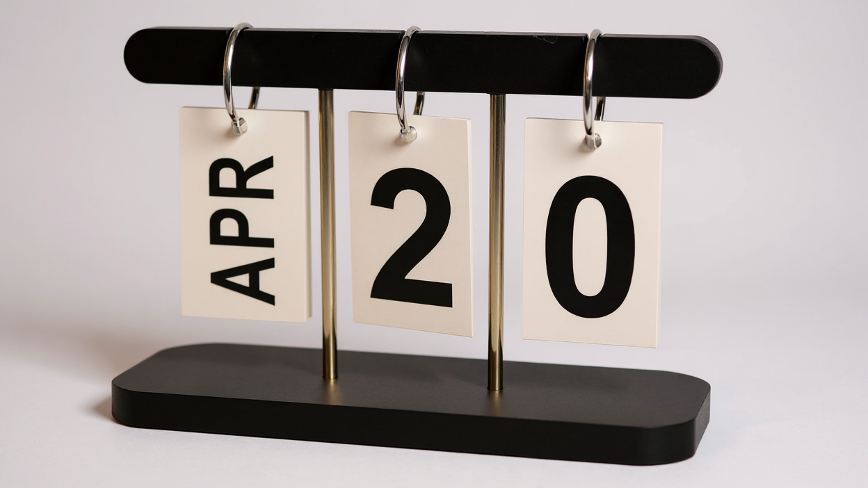 Minimalist Nordic rocking calendar, decorative and creative, ideal for office, living room, dining room or coffee table, elegant and modern design.