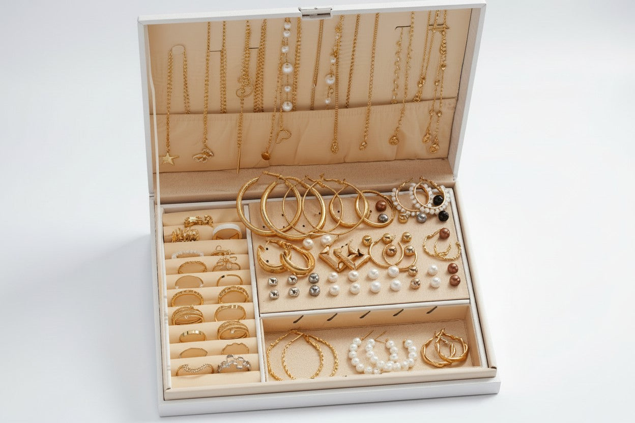 Ensemble de 86 bijoux vintage bohème, perles imitation et alliage zinc, parfaits pour usage quotidien, fêtes et Halloween.