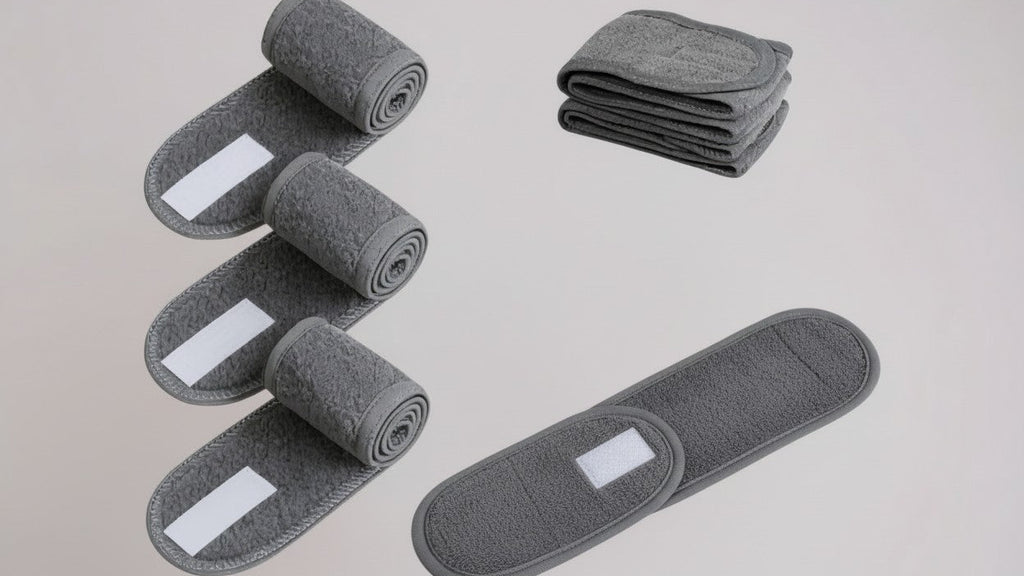 عصابة رأس قابلة للتعديل للنساء، ناعمة وغير قابلة للانزلاق، مثالية للوجه، والاستحمام، واليوغا، والرياضة، والجري.